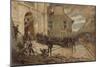 Le Bourget, 30 October 1870-Alphonse Marie de Neuville-Mounted Giclee Print