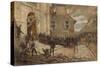 Le Bourget, 30 October 1870-Alphonse Marie de Neuville-Stretched Canvas