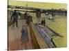 Le Bridge of Trinquetaille in Arles, 1888 (oil on canvas)-Vincent van Gogh-Stretched Canvas