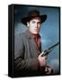 Le Brigand bien Aime THE TRUE STORY OF JESSE JAMES by NicholasRay with Jeffrey Hunter, 1957 (photo)-null-Framed Stretched Canvas