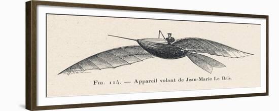 Le Bris's Project the Bird-Like Flying Device of Jean-Marie le Bris-null-Framed Premium Giclee Print