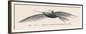 Le Bris's Project the Bird-Like Flying Device of Jean-Marie le Bris-null-Framed Premium Giclee Print