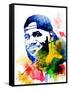 Le Bron James Watercolor-Jack Hunter-Framed Stretched Canvas