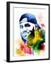 Le Bron James Watercolor-Jack Hunter-Framed Art Print