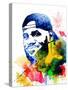 Le Bron James Watercolor-Jack Hunter-Stretched Canvas