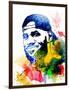 Le Bron James Watercolor-Jack Hunter-Framed Art Print