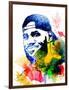 Le Bron James Watercolor-Jack Hunter-Framed Art Print