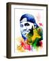 Le Bron James Watercolor-Jack Hunter-Framed Art Print