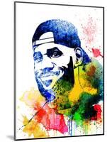 Le Bron James Watercolor-Jack Hunter-Mounted Art Print