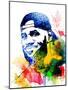 Le Bron James Watercolor-Jack Hunter-Mounted Art Print