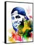 Le Bron James Watercolor-Jack Hunter-Framed Stretched Canvas