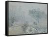 Le brouillard, Voisins-Alfred Sisley-Framed Stretched Canvas