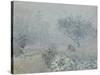 Le brouillard, Voisins-Alfred Sisley-Stretched Canvas