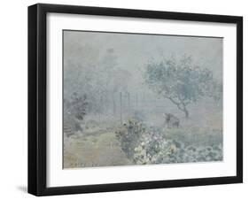 Le brouillard, Voisins-Alfred Sisley-Framed Giclee Print