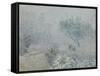 Le brouillard, Voisins-Alfred Sisley-Framed Stretched Canvas