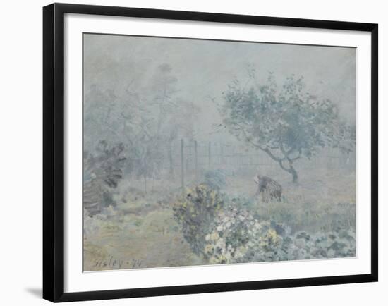 Le brouillard, Voisins-Alfred Sisley-Framed Giclee Print