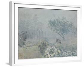 Le brouillard, Voisins-Alfred Sisley-Framed Giclee Print