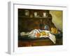 Le buffet - The sideboard, 1877-Paul Cezanne-Framed Giclee Print