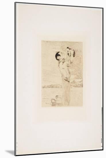 Le Buveur D'Eau, 1861-Edouard Manet-Mounted Giclee Print