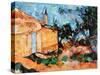 Le Cabanon De Jourdan 1906 by Paul Cézanne (1839?1906).-Paul Cezanne-Stretched Canvas