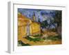 Le Cabanon de Jourdan-The cottage of M. Jourdan, 1906-Paul Cezanne-Framed Giclee Print