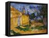 Le Cabanon de Jourdan-The cottage of M. Jourdan, 1906-Paul Cezanne-Framed Stretched Canvas