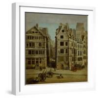 Le cabaret de l'Image Notre-Dame, place de Grève, 1751-Nicolas Jean Baptiste Raguenet-Framed Giclee Print