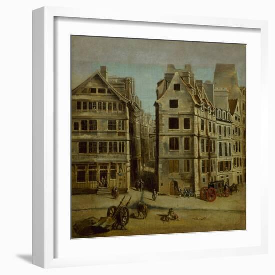 Le cabaret de l'Image Notre-Dame, place de Grève, 1751-Nicolas Jean Baptiste Raguenet-Framed Giclee Print