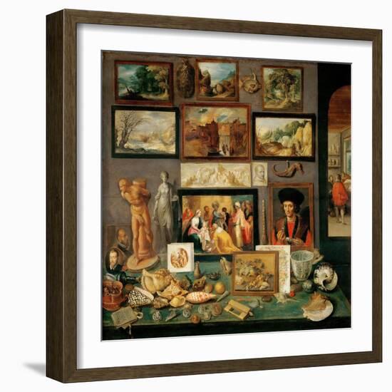 Le Cabinet De Curiosites - the Collector's Cabinet (Cabinets of Curiosities) - Frans Francken, the-Frans II Francken-Framed Giclee Print