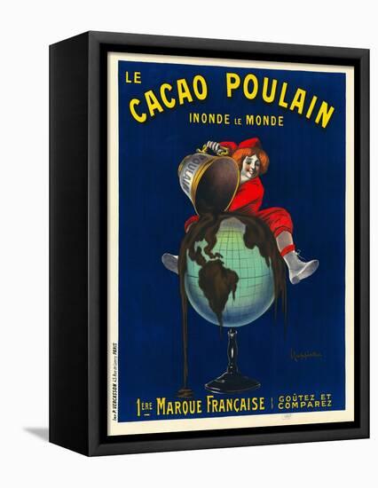 Le cacao Poulain inonde le monde, 1911-Leonetto Cappiello-Framed Stretched Canvas