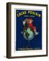 Le cacao Poulain inonde le monde, 1911-Leonetto Cappiello-Framed Art Print