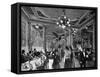 Le Cafe Americain, Paris-Paris La Nuit-Framed Stretched Canvas