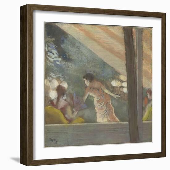 Le Café-Concert aux Ambassadeurs-Edgar Degas-Framed Giclee Print