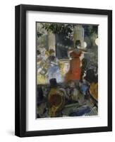 Le Cafe Concert Des Ambassadeurs, c.1876-77-Edgar Degas-Framed Giclee Print