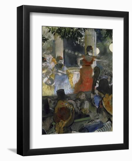 Le Cafe Concert Des Ambassadeurs, c.1876-77-Edgar Degas-Framed Giclee Print