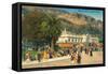 Le Cafe de Paris in Monte Carlo-null-Framed Stretched Canvas