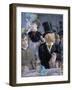 Le Café - Le Concert, 1878-Edouard Manet-Framed Giclee Print