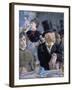 Le Café - Le Concert, 1878-Edouard Manet-Framed Giclee Print