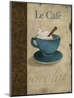 Le Café-Elizabeth Medley-Mounted Art Print