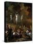 Le Calvaire-Calvary, 1661-Karel Dujardin-Stretched Canvas