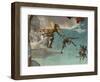 Le Calvaire-Calvary, detail: The archangel Michael fighting devils. R. F. 1962-1.-Josse Lieferinxe-Framed Giclee Print