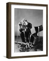 Le Cameraman (The Cameraman) De Edward Sedgwick Avec Buster Keaton 1928-null-Framed Photo