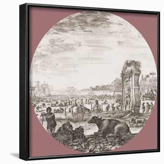 Le Campo Vaccino-Stefano della Bella-Framed Art Print