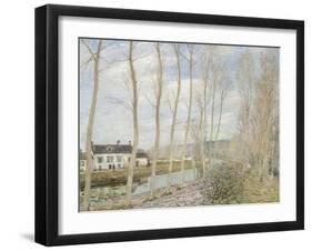 Le canal du Loing-Alfred Sisley-Framed Giclee Print