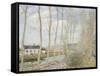 Le canal du Loing-Alfred Sisley-Framed Stretched Canvas