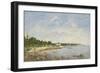 Le Cap, Antibes, 1893 (Oil on Canvas)-Eugene Louis Boudin-Framed Giclee Print