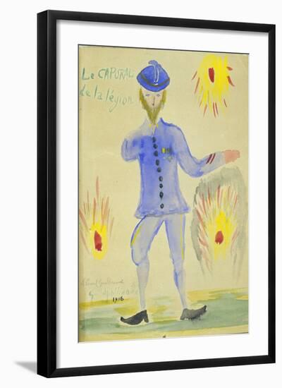 Le Caporal De La Legion, 1916-Guillaume Apollinaire-Framed Giclee Print