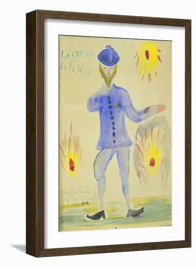 Le Caporal De La Legion, 1916-Guillaume Apollinaire-Framed Giclee Print