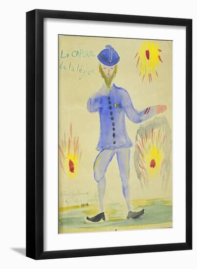 Le Caporal De La Legion, 1916-Guillaume Apollinaire-Framed Giclee Print