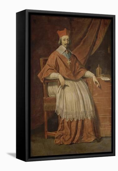 Le cardinal de Richelieu-Philippe De Champaigne-Framed Stretched Canvas